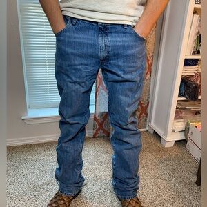 Men’s Wrangler Retro Slim Boot Jeans Wrangler Jeans 36x36 Blue Denim